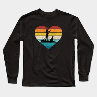 I Love Stand-up Paddling With My Dog Long Sleeve T-Shirt